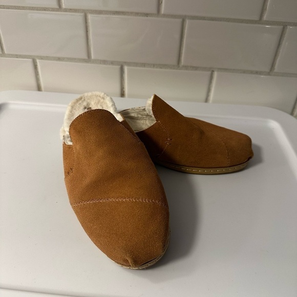 Toms Shoes - TOMS Nova mule Tan lined woman casual 100% suede quiet luxury woman's mule 9